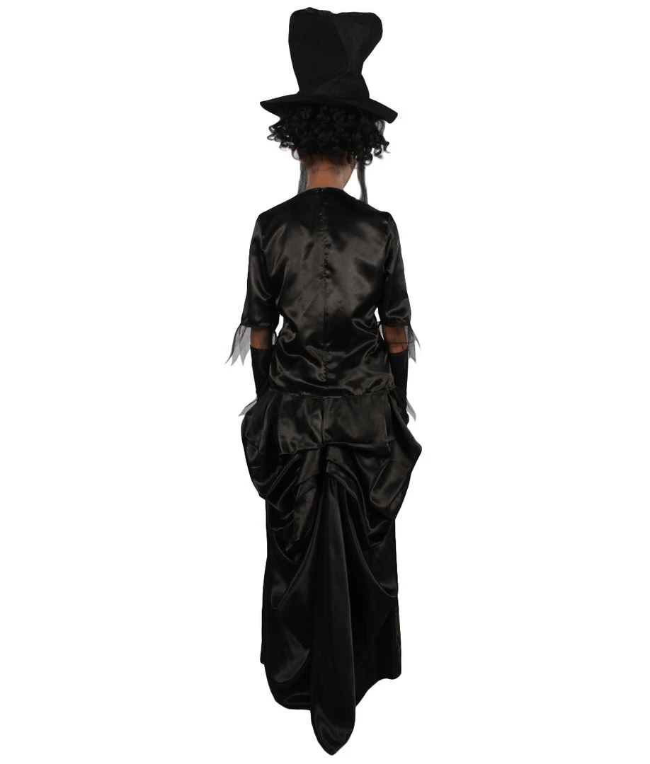 HPO Adult Women's Ghost Street Noble Deluxe Costume | Black Cosplay Costume