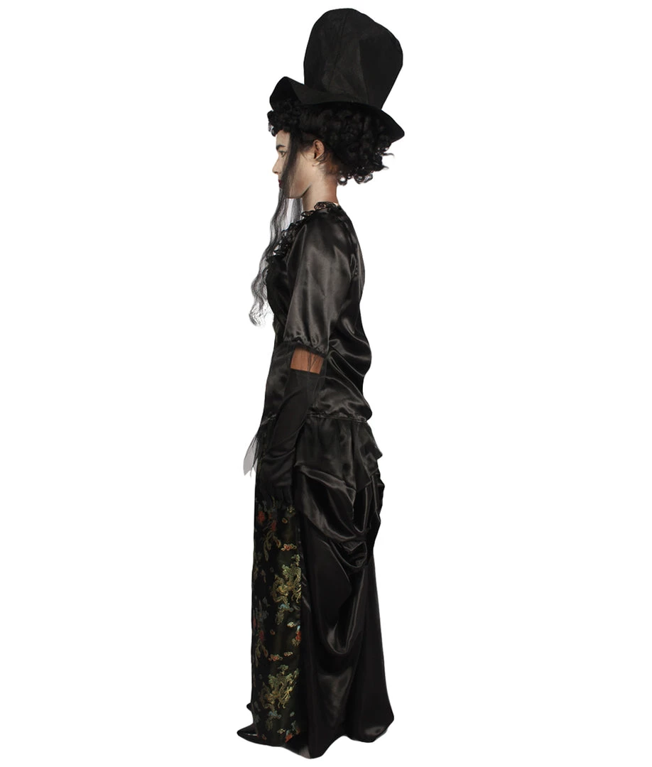 HPO Adult Women's Ghost Street Noble Deluxe Costume | Black Cosplay Costume