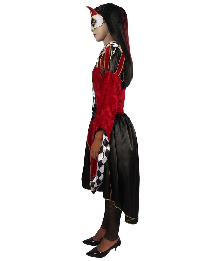 HPO Adult Women GOTHIC VENETIAN Costume | Red & Black Halloween Costume Men's