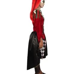 HPO Adult Women GOTHIC VENETIAN Costume | Red & Black Halloween Costume Men's