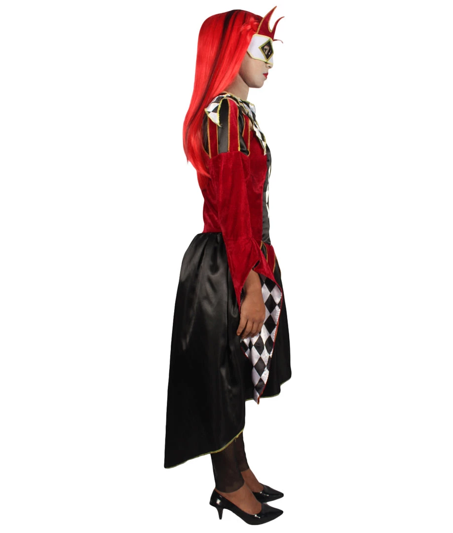 HPO Adult Women GOTHIC VENETIAN Costume | Red & Black Halloween Costume Men's
