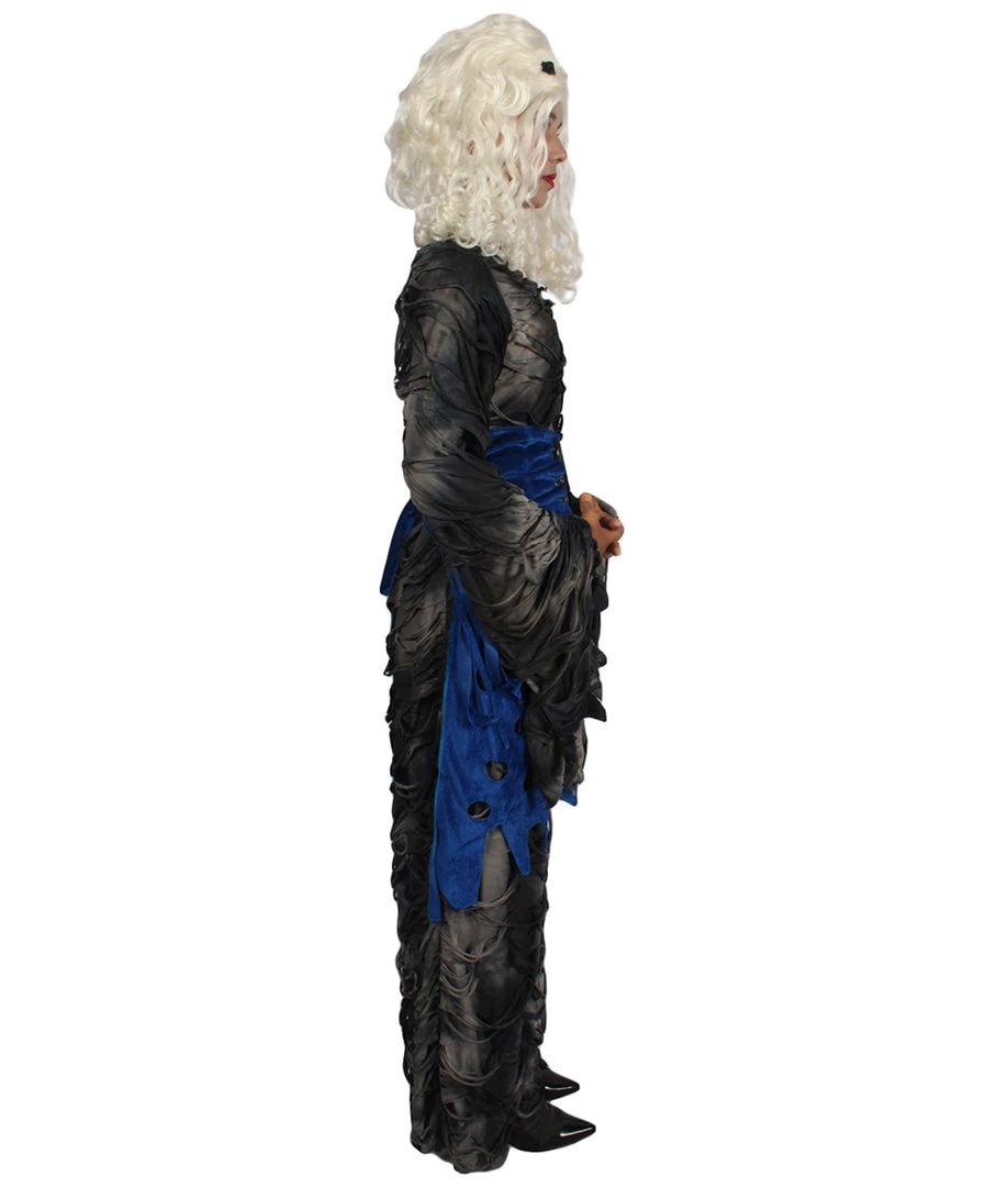 HPO Adult Women Willful Gothic Costume | Black & Blue Halloween Costume Men's