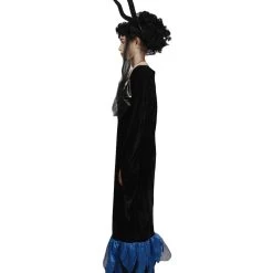 HPO Adult Women Lady Maleficent Costume | Black & Blue Halloween Costume