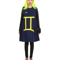 HPO Adult Women's 12 Constellation Of Gemini Party Troll Dress Costume | Blue Cosplay Costume