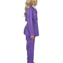 HPO Adult Women's Deluxe Party Suit Costume | Purple Prince Cosplay Costume