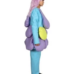 HPO Women's Multi Color Satin And Twins Costume