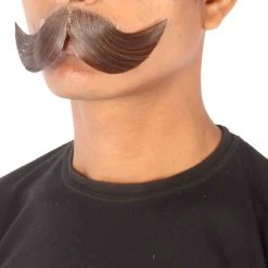 HPO Men's Hungarian Mustache | Human Facial Hair | Multiple Colors