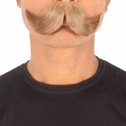 HPO Men's Hungarian Mustache | Human Facial Hair | Multiple Colors