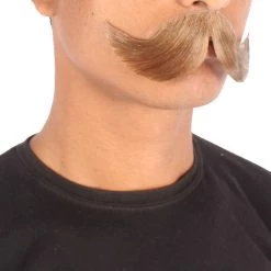HPO Men's Hungarian Mustache | Human Facial Hair | Multiple Colors