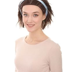 HPO Women's The Croods 2 Style Wig With Hairband | Black & Blonde Mix Wigs | Premium Breathable Capless Cap