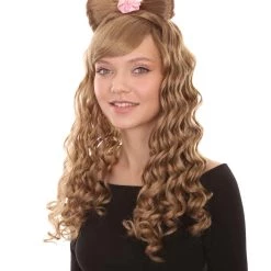 HPO Women's Womens Elegant Princess Wig | Blonde Princess Wigs | Premium Breathable Capless Cap