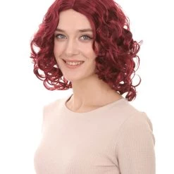 HPO Men's California Girl Curls Womens Wig Collections | Medium Glamour Cosplay Halloween Wig | Premium Breathable Capless Cap