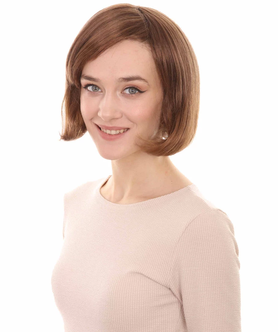 HPO Flapper Multi Colors Bob Womens Wig | Short Natural Looking Wig | Premium Breathable Capless Cap