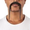 HPO Adult Men's Fu Manchu Fake Human Hair Mustache