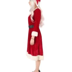 HPO Adult Women's Mrs. Santa Claus Costume | Red Christmas Costume