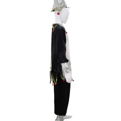 HPO Adult Men's Evil Jester Costume | Black And White Halloween Costume
