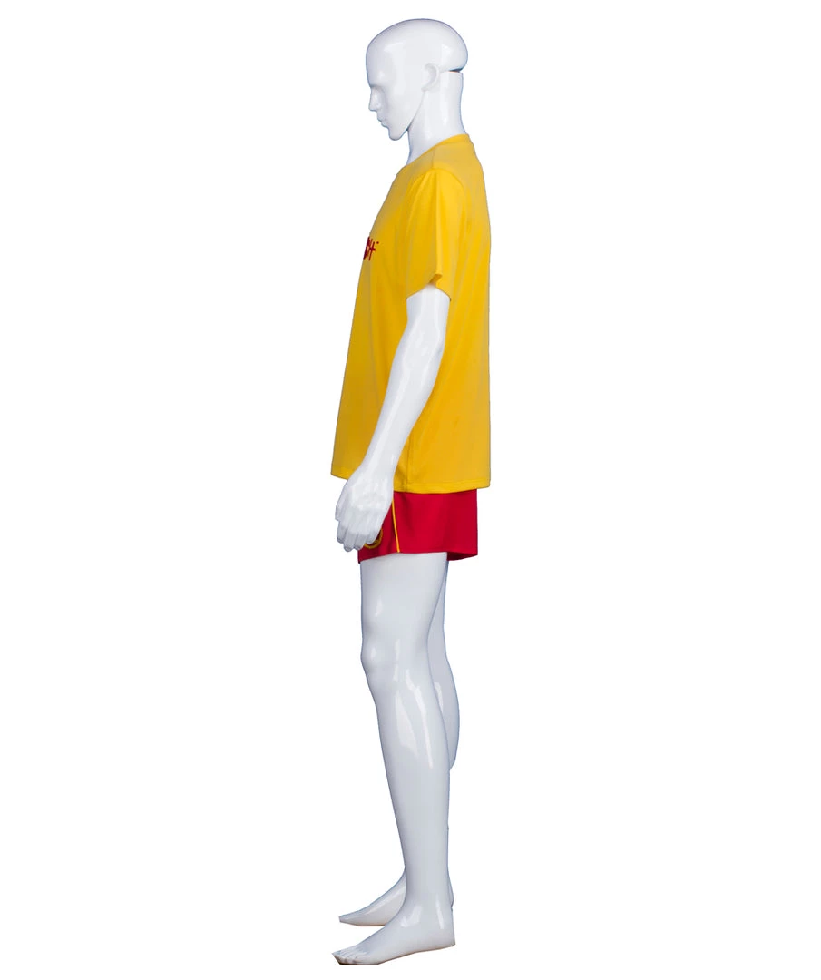 HPO Adult Men's Lifeguard TV/Movie Costume | Red & Yellow Cosplay Costume
