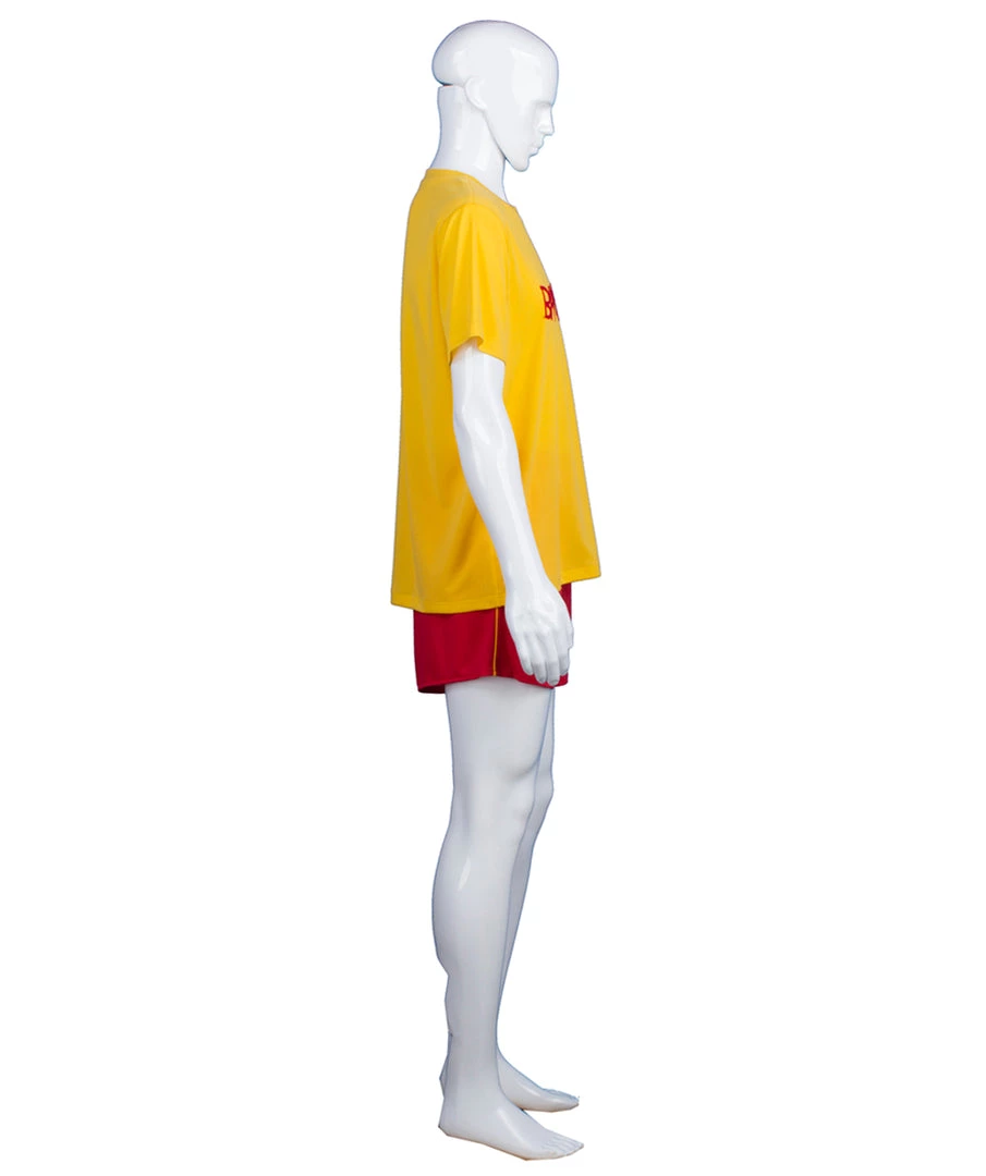 HPO Adult Men's Lifeguard TV/Movie Costume | Red & Yellow Cosplay Costume