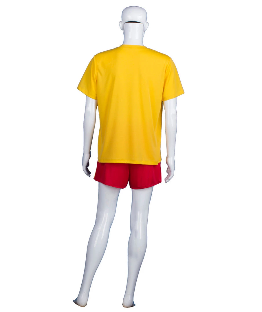 HPO Adult Men's Lifeguard TV/Movie Costume | Red & Yellow Cosplay Costume