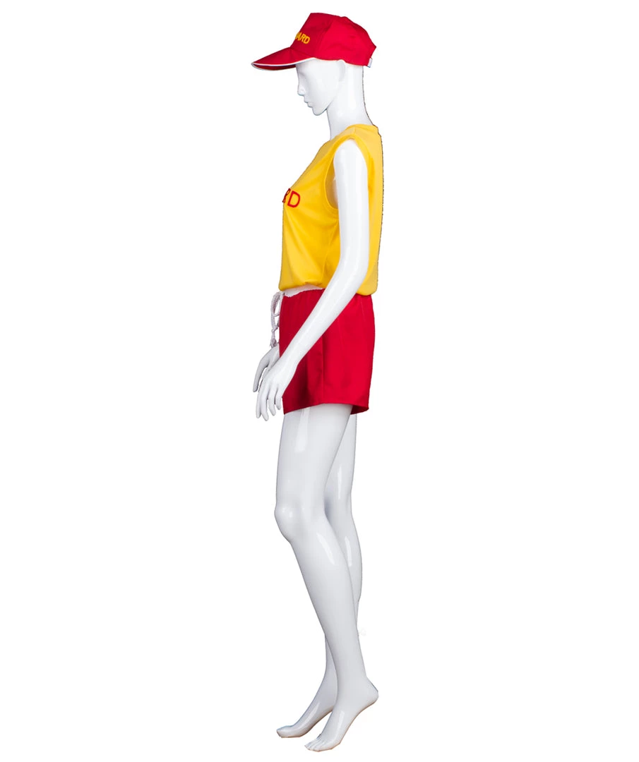 HPO Adult Women's Lifeguard TV/Movie Costume | Red & Yellow Cosplay Costume