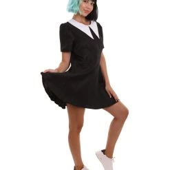 HPO Adult Women's Gothic Darling Dress Celebrity Costume | Black Cosplay Costume