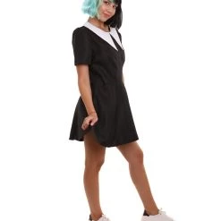HPO Adult Women's Gothic Darling Dress Celebrity Costume | Black Cosplay Costume
