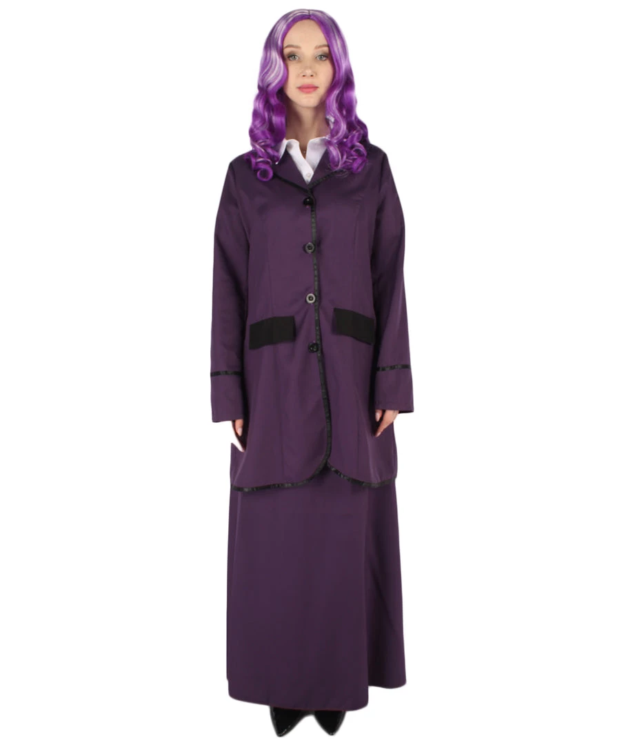 HPO Adult Women's Missy Mistress TV/Movie Costume | Purple Cosplay Costume