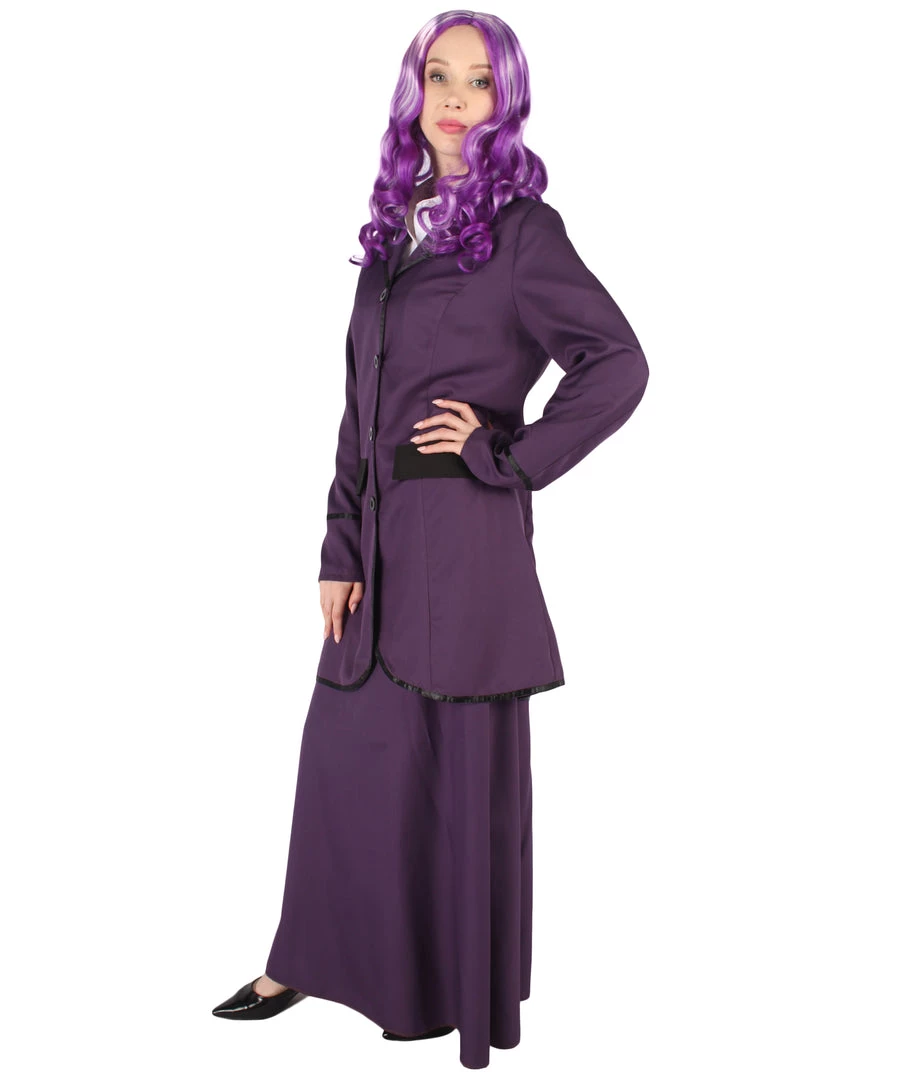 HPO Adult Women's Missy Mistress TV/Movie Costume | Purple Cosplay Costume