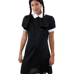 HPO Adult Women's Wednesday TV/Movie Costume | Black Cosplay Costume