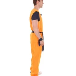 HPO Adult Men's Fighter TV / Movie Costume | Orange Halloween Costume