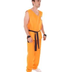 HPO Adult Men's Fighter TV / Movie Costume | Orange Halloween Costume