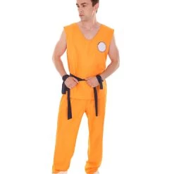 HPO Adult Men's Fighter TV / Movie Costume | Orange Halloween Costume