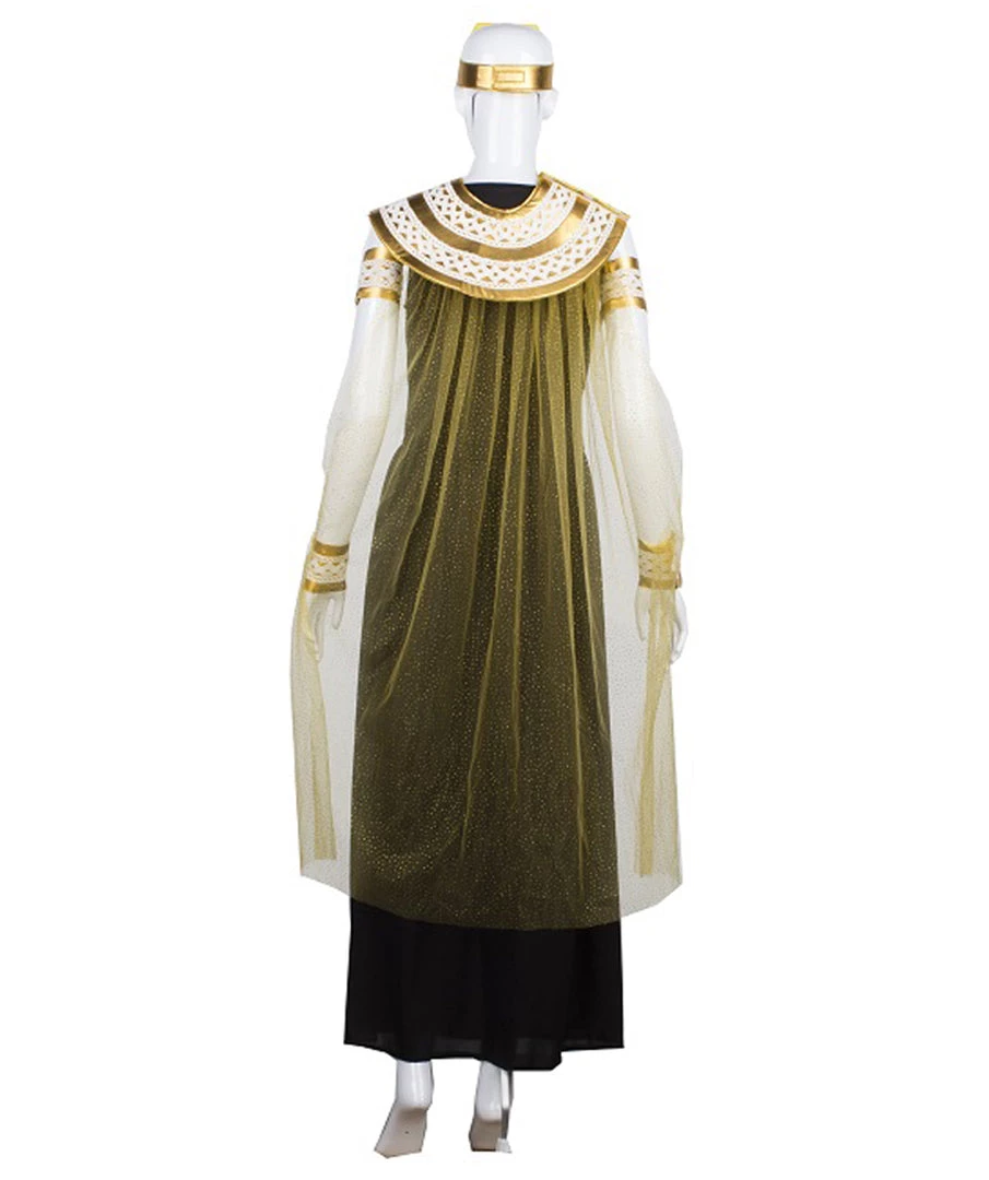 HPO Adult Women's Cleopatra Nile Queen Costume | Black & Gold Cosplay Costume