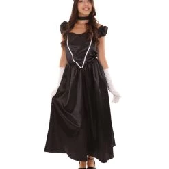 HPO Adult Women's Aristocrat Socialite Dress 20s Costume | Black Cosplay Costume