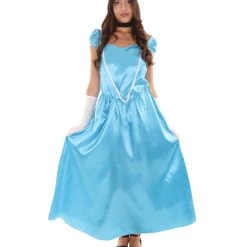 HPO Adult Women's Aristocrat Socialite Dress 20s Costume | Light Blue Cosplay Costume