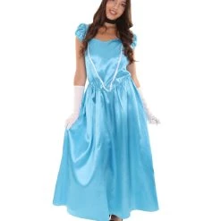 HPO Adult Women's Aristocrat Socialite Dress 20s Costume | Light Blue Cosplay Costume