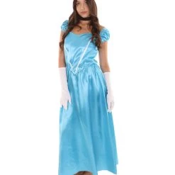 HPO Adult Women's Aristocrat Socialite Dress 20s Costume | Light Blue Cosplay Costume