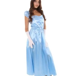 HPO Adult Women's Aristocrat Socialite Dress 20s Costume |Medium Blue Cosplay Costume
