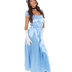 HPO Adult Women's Aristocrat Socialite Dress 20s Costume |Medium Blue Cosplay Costume