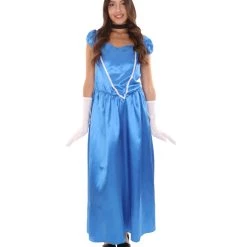 HPO Adult Women's Aristocrat Socialite Dress 20s Costume | Royal Blue Cosplay Costume