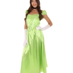 HPO Adult Women's Aristocrat Socialite Dress 20s Costume | Lime Cosplay Costume