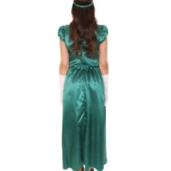 HPO Adult Women's Aristocrat Socialite Dress 20s Costume | Dark Green Cosplay Costume