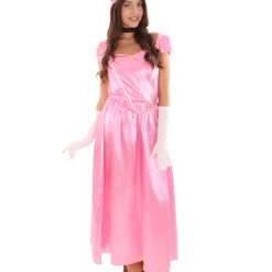 HPO Adult Women's Aristocrat Socialite Dress 20s Costume | Light Pink Cosplay Costume