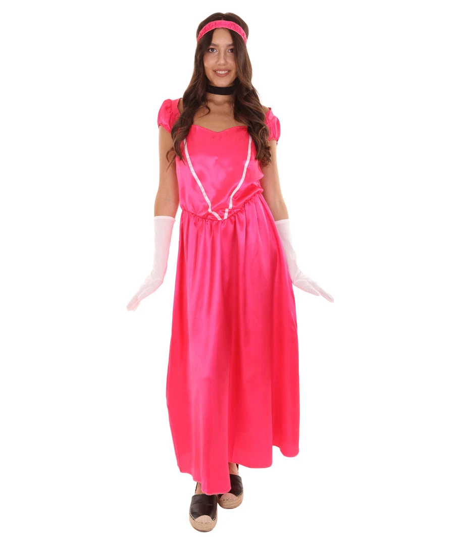 HPO Adult Women's Aristocrat Socialite Dress 20s Costume | Pink Cosplay Costume