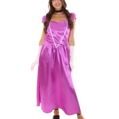 HPO Adult Women's Aristocrat Socialite Dress 20_ã_s Costume | Medium Purple Cosplay Costume