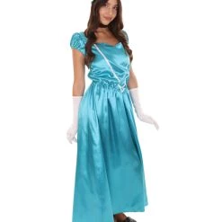 HPO Adult Women's Aristocrat Socialite Dress 20s Costume | Aqua Blue Cosplay Costume