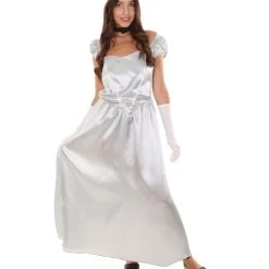 HPO Adult Women's Aristocrat Socialite Dress 20s Costume | Silver Cosplay Costume