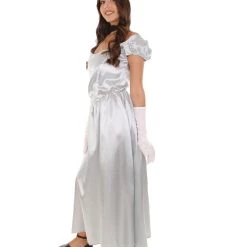 HPO Adult Women's Aristocrat Socialite Dress 20s Costume | Silver Cosplay Costume