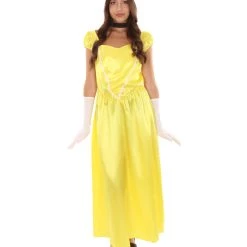 HPO Adult Women's Aristocrat Socialite Dress 20s Costume | Yellow Cosplay Costume