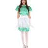 HPO Adult Women's French Apron Maid Uniform Costume | Green Cosplay Costume